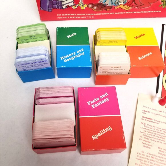 Waddingtons Teachers Quiz 1983 Board Game Complete Vintage Educational Trivia - Picture 8 of 13